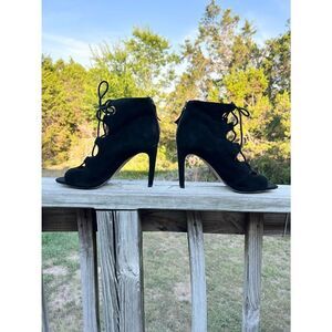 Nine West Peep Toe Lace up Heels
